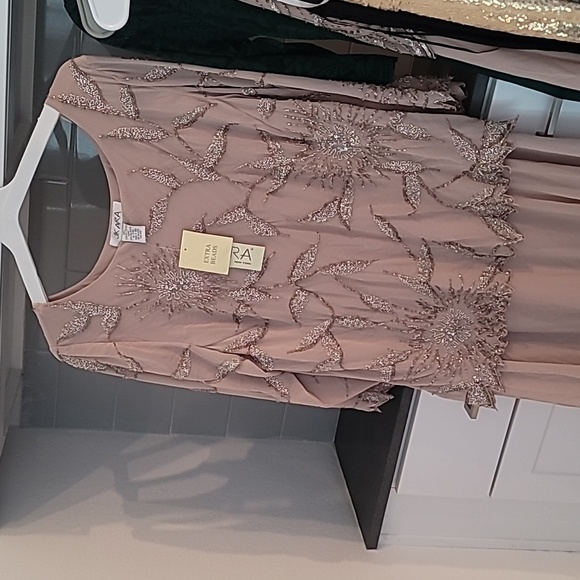 J Kara Women's Plus Size Scoop Neck Line 3/4 Sleeve Beaded 16W. NWT $209 - Picture 5 of 9